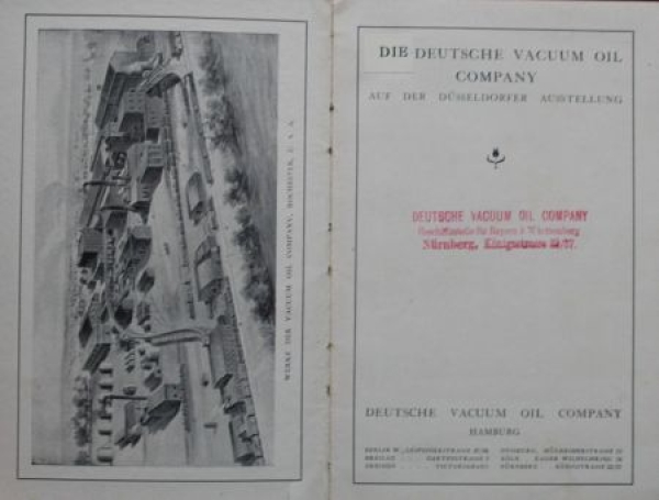 Deutsche Vacuum Oil Company Duesseldorf Exhibition 1902 Advertisingbooklet (6659)